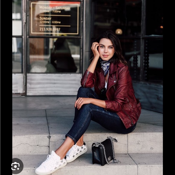 Lucky Brand leather moto jacket - Picture 2 of 7